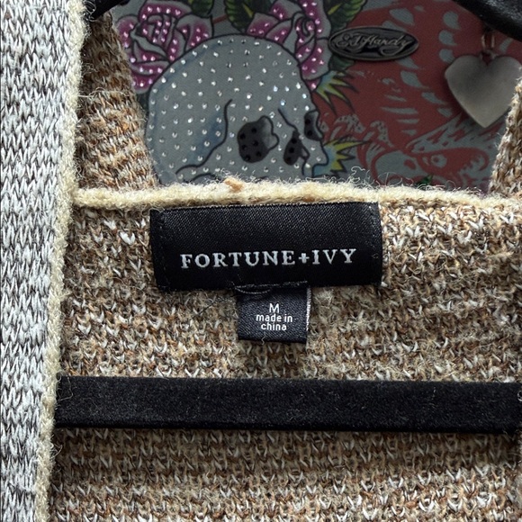 Striped Open-Front Cardigan - Picture 2 of 5